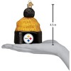 Old World Christmas Blown Glass Ornament for Christmas Tree, Pittsburgh Steelers Beanie - 3 of 3