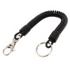 Unique Bargains Lobster Hook Stretchy Coil Keyring Keychain Strap 8" Length 2 Pcs Black - 4 of 4