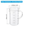 Unique Bargains Borosilicate Glass Scale Measure Cups with Glass Lid and V-Shaped Spout - 2 of 4