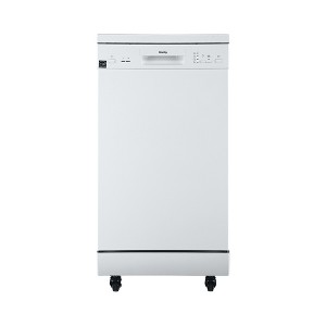 Danby 18" Wide Portable Dishwasher in White DDW1805EWP - 1 of 4