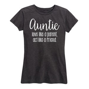 Women's - Instant Message - Auntie Love Like A Parent Short Sleeve Graphic T-Shirt - 1 of 4