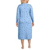 Lands' End Women's Cotton Long Sleeve Midcalf Nightgown - 2 of 3