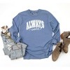 Simply Sage Market Women's Always Cold Bold Long Sleeve Garment Dyed Graphic Tee - 2 of 2