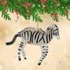 De Carlini Italian Ornaments 4.0 Inch Miss Zizi Zebra Christmas Tree Ornament , Africa Horse (1PC) - 2 of 4