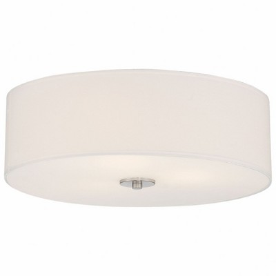 Access Lighting Mid Town 3 - Light Flush Mount in  Brushed Steel
