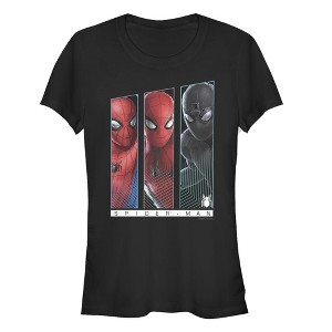 Juniors Womens Marvel Spider-Man: Far From Home Suit Panel T-Shirt - 1 of 3