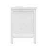 Vynxaria White Solid Wood Night Stand Versatile Bedside Table with Drawers End Table Desk for Bedroom Living Room - 4 of 4