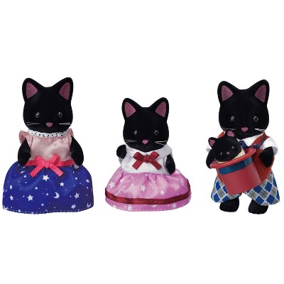 Calico Critters Midnight Cat Family Playset