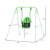 Toddler Swing Set with Metal Stand, Safety Seat Belt for Kids Aged 6-36 Months Indoor & Outdoor Use - 3 of 4
