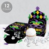 Big Dot of Happiness Colorful Mardi Gras Mask - Treat Box Party Favors - Masquerade Party Goodie Gable Boxes - Set of 12 - 3 of 4