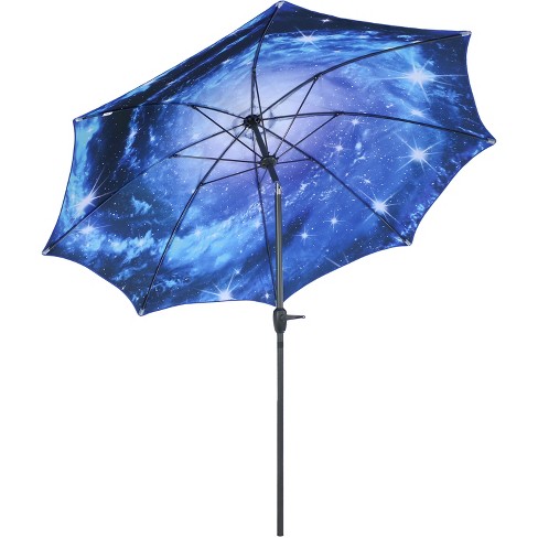 patio sunnydaze decor umbrella starry pole galaxy market target umbrellas