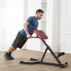 VEVOR Roman Chair Hyperextension Bench, 300 lbs Adjustable Extension Machine, Multi-Function Exercise Equipment for Glute, Hamstring, Black - 2 of 4