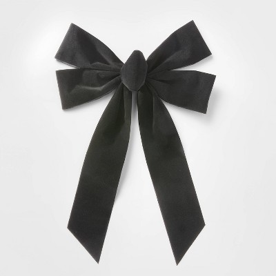 11 Velvet Christmas Bow Black - Wondershop™ : Target