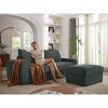 NicBex Modern Sofa Couch Corduroy Sleeper Sofa with Movable Ottoman for Living Room and Office - 4 of 4