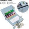 FATMOON Women’s Bifold Leather Wallet with Zip Coin Pocket - Easy to Use Card Holder for Credit Cards, ID, Cash & Coins - 4 of 4
