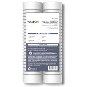 Whirlpool 10" x 2.5" Whole Home Standard Capacity Sediment Water Filters, 5 Micron, WHKF-GD05 - 1 of 4