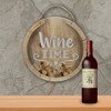 Northlight 12” Round Wine Time Cork Collector Wooden Hanging Wall Decoration - image 2 of 4