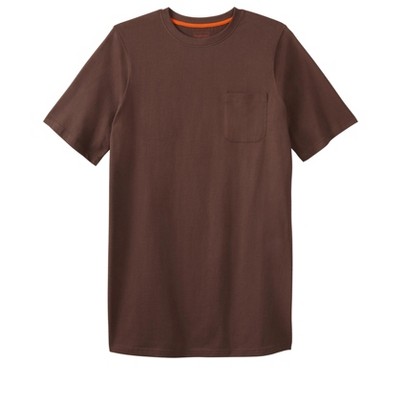 Boulder Creek by KingSize  Heavyweight Longer-Length Pocket Crewneck T-Shirt