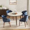 Ester Mid-century Modern Upholstered Dining Chair,Set of 2 | ARTFUL LIVING DESIGN - 2 of 4
