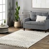 Nuloom Bevin Geometric 4x6 Indoor Area Rug for Living Room Bedroom Dining Room Kitchen, Beige/Ivory - 2 of 4