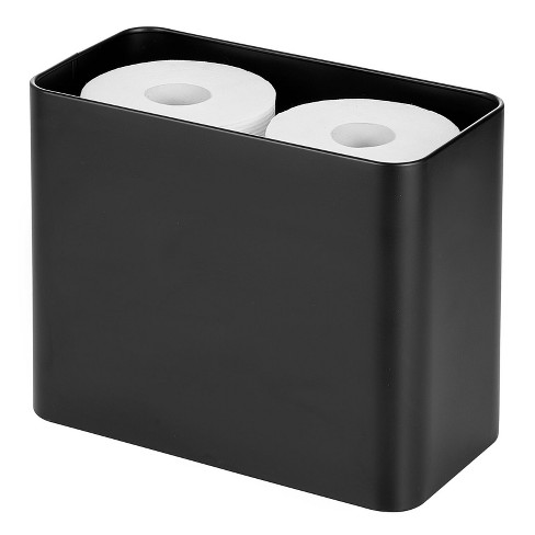 Mdesign Deep Steel Toilet Paper 4-roll Bathroom Storage Holder Bin