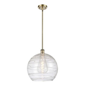 Athens Deco Swirl - 1 Light Pendant In Industrial Style-14.88 Inches Tall and 13.75 Inches Wide - 1 of 1