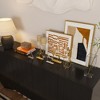 FUFU&GAGA Black Fashion Dressing Table Drawer: Adjustable Shelves, Dynamic Storage, Elegant Taste - 2 of 4