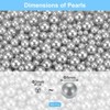 Unique Bargains No Hole ABS Round Faux Pearl for Vase Fillers DIY Home Decoration 800 Pcs - 2 of 4