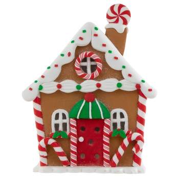 Northlight 5.25" LED Lighted Gingerbread Candy House Christmas Decoration