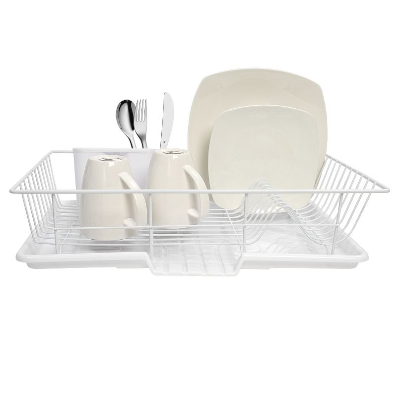 Steel 3-Piece Large Dish Drainer by Sweet Home Collection™, 2 of 6