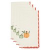 Saro Lifestyle Fall Pumpkins Napkin (Set of 4), 18", Orange - 2 of 4