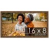 PosterPalooza | Panoramic Textured Gold Picture Frame - UV Acrylic, Foam Board Backing, Hanging Hardware - 2 of 4