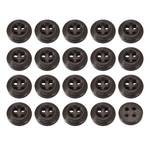 Unique Bargains Wooded Sewing DIY Craft Clothing Sewing Round Buttons 50 Pcs - 1 of 4