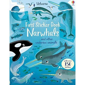 Usborne First Sticker Book Narwhals Paperback, Ages 3+, 24 Pages - 1 of 1