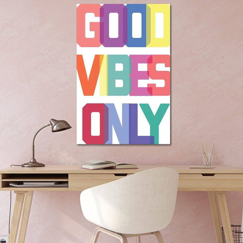 Good Vibes Only Multicolor by The Native State Unframed Wall Canvas - iCanvas, 3 of 5