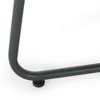 Outdoor/indoor square iron edge table 18", X-shaped leg support - 3 of 4