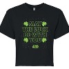 Women's - Star Wars - St. Patricks Day May Luck Be With You Cropped Graphic T-Shirt - 2 of 4