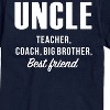 Men's - Instant Message - Uncle, Teacher, Big Brother, Best Friend Short Sleeve Graphic T-Shirt - 2 of 4