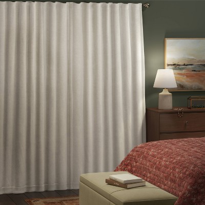 Blackout Chenille Curtain Panel - Threshold