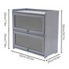 YIYIBYUS 2 Tiers Kitchen Storage Cabinet, Countertop Pantry Storage Cabinet - 4 of 4