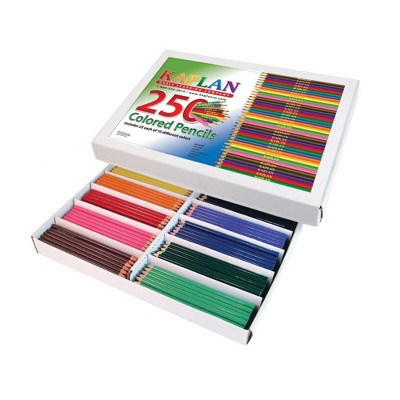 Kaplan Early Learning Colored Pencils Class Pack  - 250 Per Box