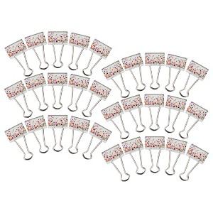 Teacher Created Resources® Confetti Binder Clips, Medium, 8 Per Pack, 6 Packs - 1 of 3