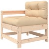 VidaXL Patio Chairs with Cushions 2 pcs Solid Wood Pine - 4 of 4