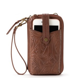 The Sak Silverlake N/S Smartphone Crossbody Bag, Multi Use Design, Adjustable Strap, Teak Leaf Embossed - 1 of 4
