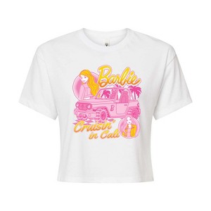 Women's - Barbie - Cruisin In Cali Cropped Graphic T-Shirt - 1 of 4