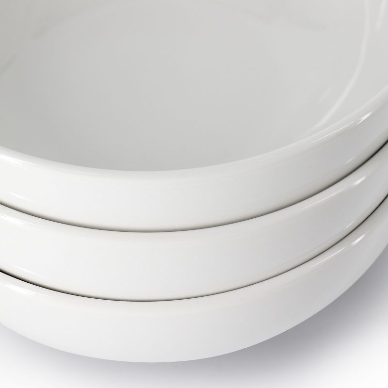 Our Table Simply White 6 Piece 6 Inch Round Porcelain Cereal Bowl Set in White, 4 of 6