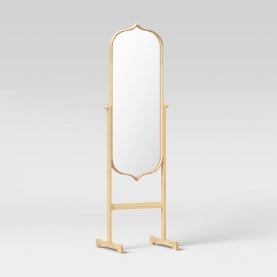 Photo 1 of 20 x 66 Top and Bottom Peak Standing Mirror Natural - Opalhouse