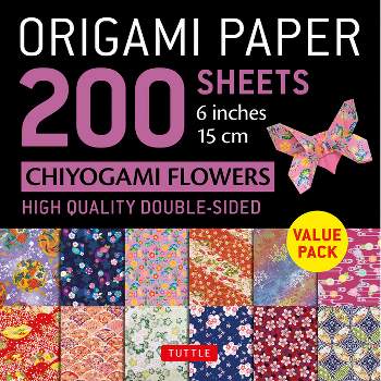 IOOLEEM Origami Paper, 200 Sheets, Pink Papers, 6 6 x 6 inch