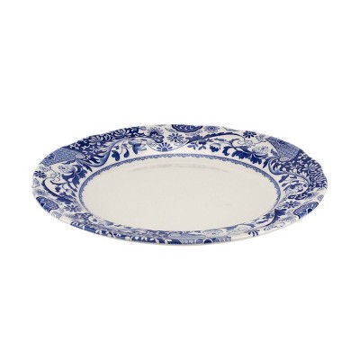Blue and White Ceramic 10.5-Inch Dinner Plate Set