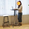 FONTOI 360 Swivel Desk, Portable Adjustable Desk, Movable Stand Desk, Bar Table for Dining Room, Kitchen, Black, 27.5"*42.9"*27.5" - 2 of 4